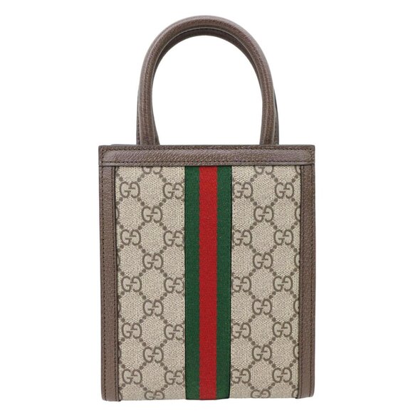 Gucci Ophidia Mini Convertible GG Canvas Shoulder Bag Beige 772317 - Picture 4 of 9